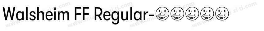 Walsheim FF Regular字体转换